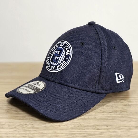 New York Yankees Derek Jeter 2020 Hall Of Fame Cap Hat Navy Blue Small 39Thirty - Picture 1 of 11